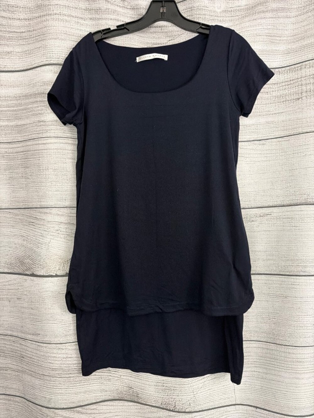 Susana Monaco Short Sleeve Layered Popover Dress Size L